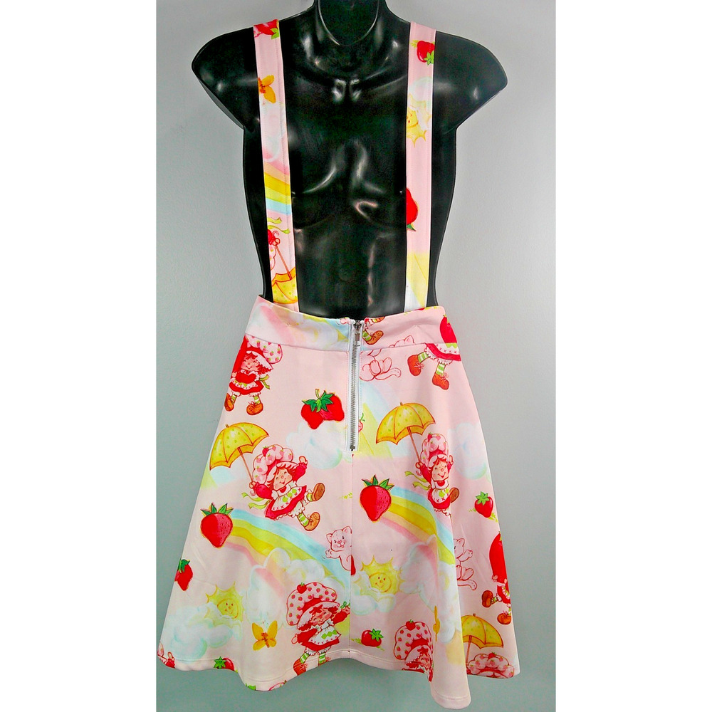 Strawberry Shortcake Women's Skirt Sz XL Suspender A-line Hot Topic - Picture 4 of 7